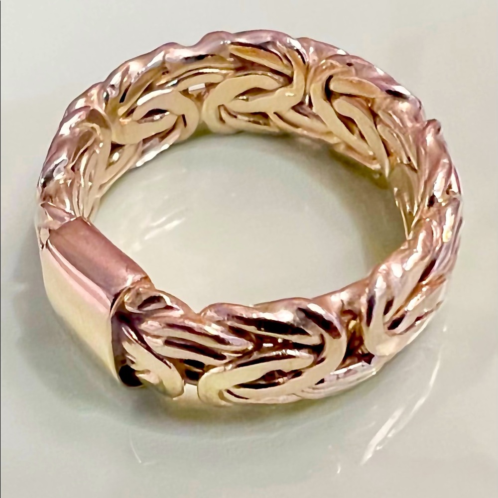 Oradina Byzantine Band Ring 14k solid gold size 6